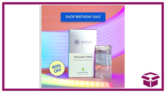 Make a wish for brighter teeth with the Snow birthday sale.