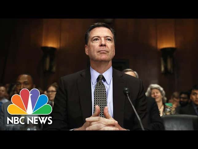 Watch James Comey Spill All the Tea Here