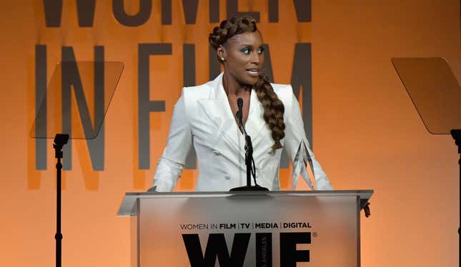 Issa Rae at the 2019 Women In Film Annual Gala presented by Max Mara with additional support from partners Delta Air Lines and Lexus 