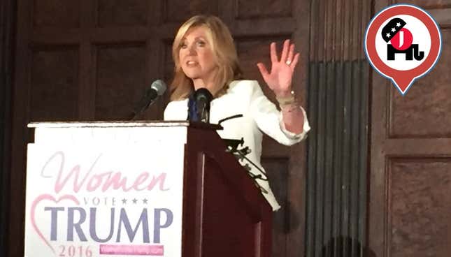 Image for article titled In a Mostly Empty Room, 'Women for Trump' Tries Really, Really Hard