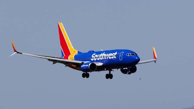 A Southwest Airlines plane