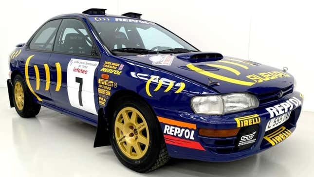 Image for article titled Colin McRae&#39;s Subaru Sells At Auction For $360,000 In Bitcoin