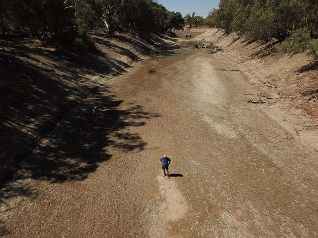 Image for article titled Photos: Aerial shots showcase Australia’s brutal drought