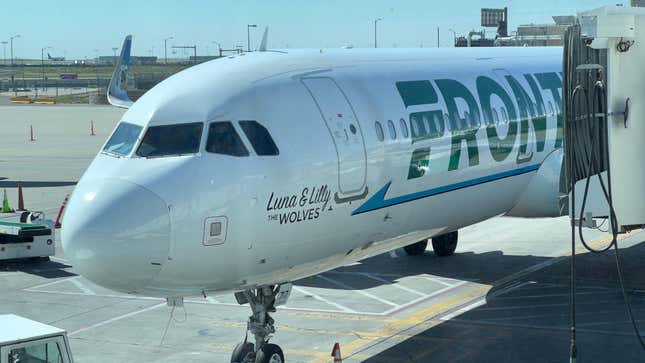 A Frontier Airlines plane