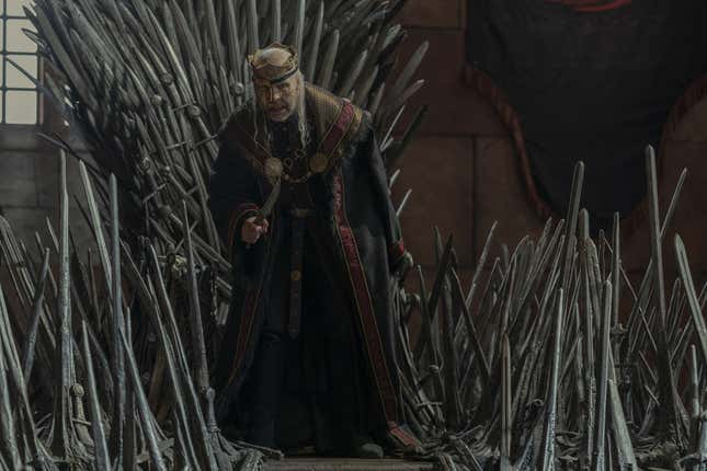 King Viserys in a scene from House of the Dragon. 