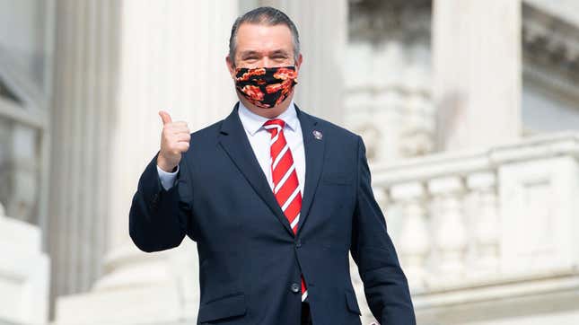 UNITED STATES - FEBRUARY 26: Rep. Don Bacon, R-Neb., is seen on the House steps of the Capitol during a vote on the "Protecting America's Wilderness and Public Lands Act," on Friday, February 26, 2021. (Photo By Tom Williams/CQ Roll Call via AP Images)