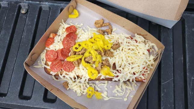 贝托匹兹堡热披萨 冷奶酪和tops