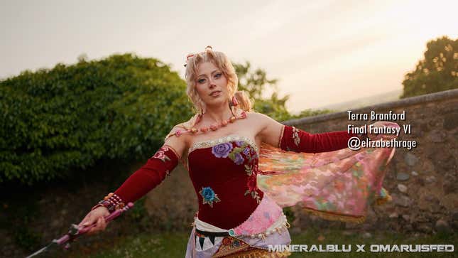 A photograph of a cosplayer at Il Volta Italy.