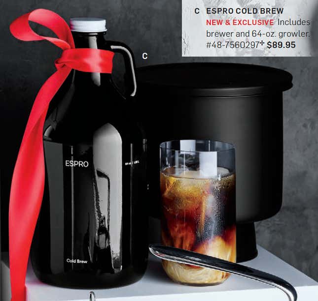 ESPRO Cold Brew Kit - for Ice Coffee Brewing 64 Ounce Growler