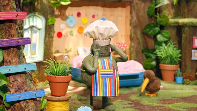 Tiny Chef cries.