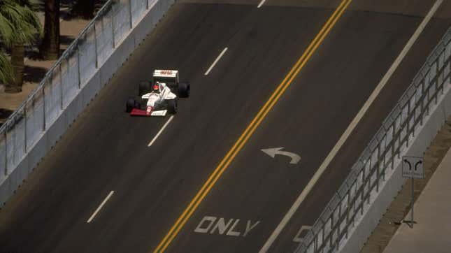 Eddie Cheever at the United States Grand Prix in Phoenix, Arizona.