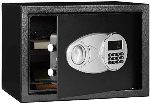 Image for article titled Amazon Basics Steel Security Safe and Lock Box with Electronic Keypad, Now 17% Off