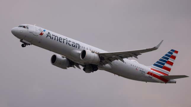 An American Airlines plane