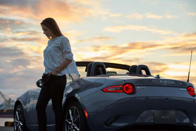 Image for article titled I Fit A Folding Table And Chair In A Miata, So Crossovers Are Officially Canceled