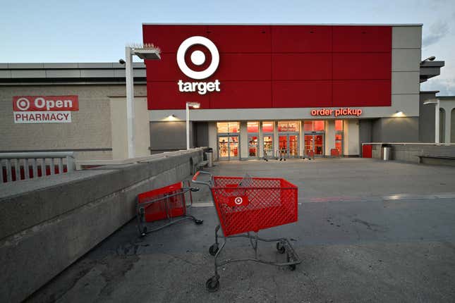 The exterior of a Target store in Los Angeles, California before the start of business on August 17, 2022. 