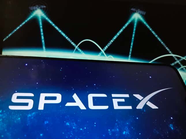 SpaceX’s first post from space to the social platform X via Starlink.