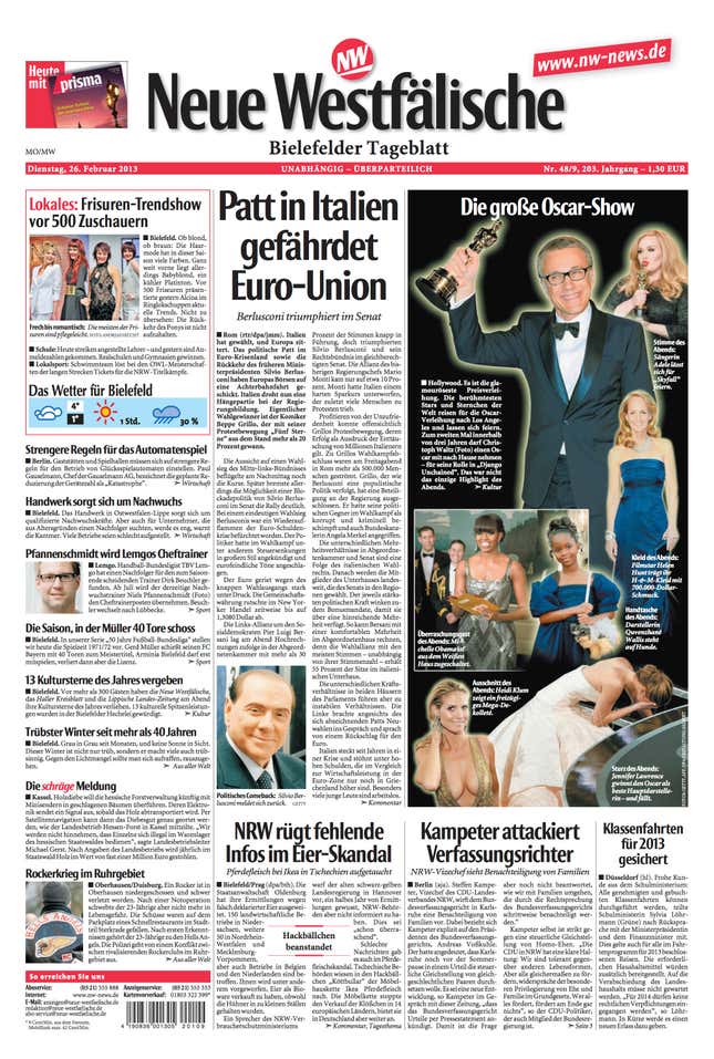 Image for article titled See how Europe’s newspapers are playing the Italian election mess