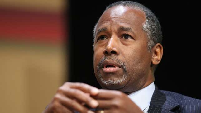 Image for article titled Ben Carson Tormented By Periodic Rational Thoughts