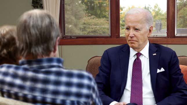 Image for article titled Biden Visits Victims Of Gun Violence To Remind Them Nothing Really Stopping Shooting From Happening Again