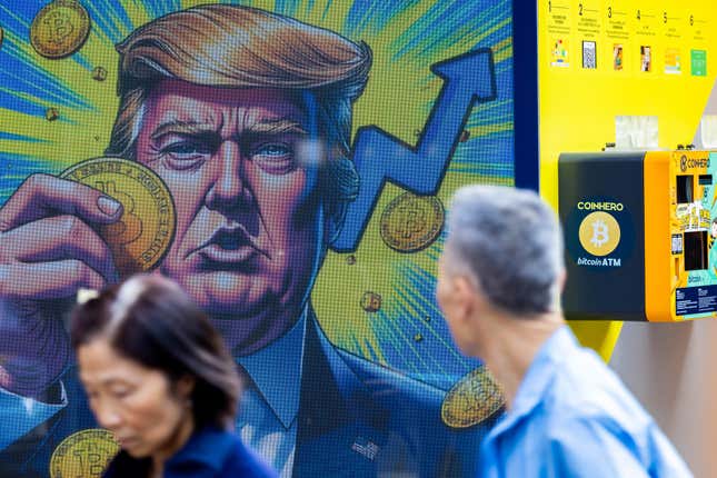 Image for article titled Bitcoin falls below $90,000 as the Trump-fueled crypto boom fades