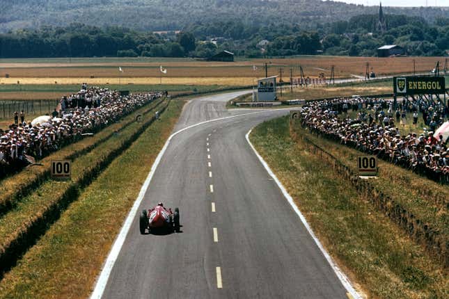 Tony Brooks, Ferrari 246, Grand Prix of France, Reims, 05 July 1959