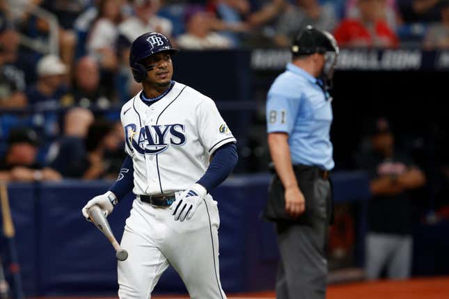 Rays SS Wander Franco goes on the restricted list as the MLB investigates  allegations made against Franco on social media.