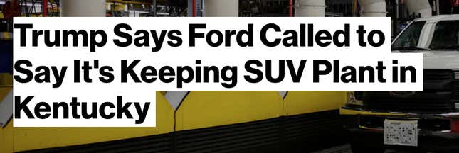 Image for article titled Trump’s false tweets about Ford are feeding America’s “fake news” problem