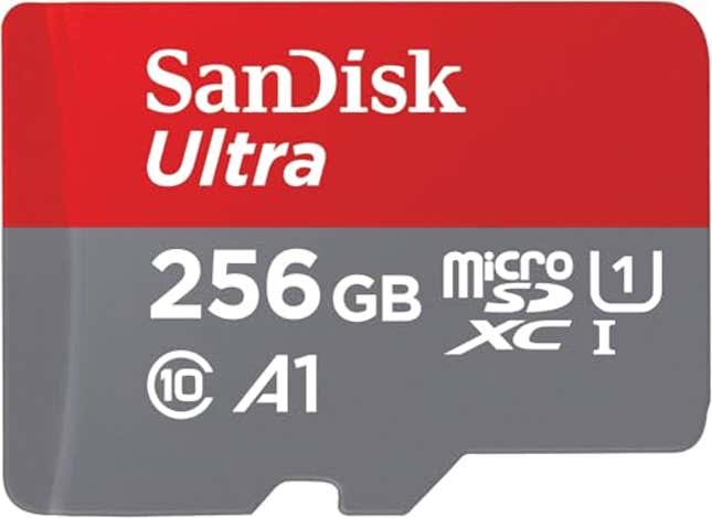 Image for article titled SanDisk 256GB Ultra microSDXC UHS-I Memory Card with Adapter, Now 23% Off