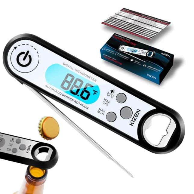 Image for article titled Elevate Your Cooking Experience with Kizen IP100 Digital Meat Thermometer, 14% Off