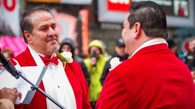 A wedding in the heart of the city.