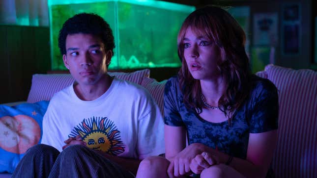 Justice Smith and Brigette Lundy-Paine in I Saw the TV Glow