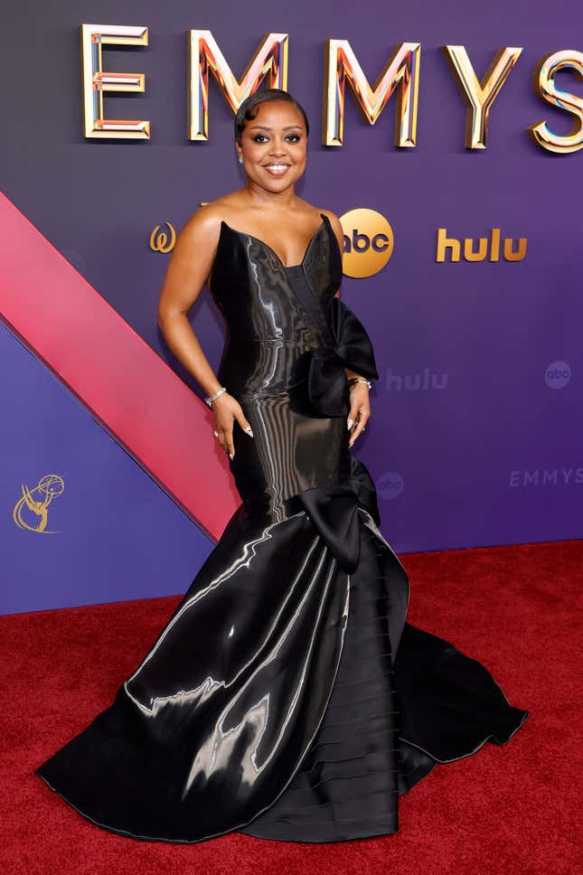 Quinta Brunson nimmt an den 76. Primetime Emmy Awards am 15. September 2024 im Peacock Theater in Los Angeles, Kalifornien, teil.