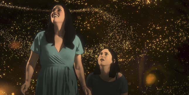 Becca (Angelique Cabral) and Alma (Rosa Salazar) in Prime Video's Undone. 