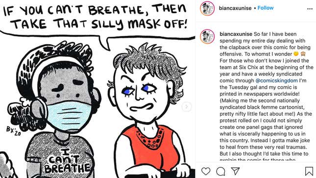 Image for article titled Comic By Award-Winning Black Cartoonist Pulled From Newspapers After Readers Deem It 'Offensive'