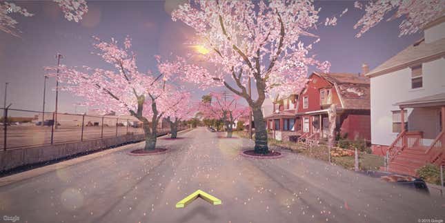 Image for article titled Make cherry blossom trees magically appear in your neighborhood