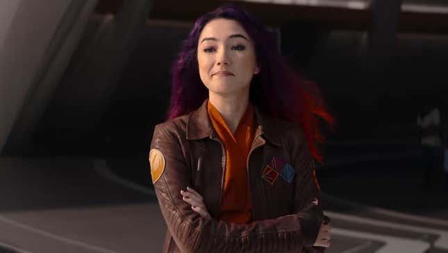 Natasha Liu Bordizzo as Sabine Wren in Star Wars: Ahsoka.