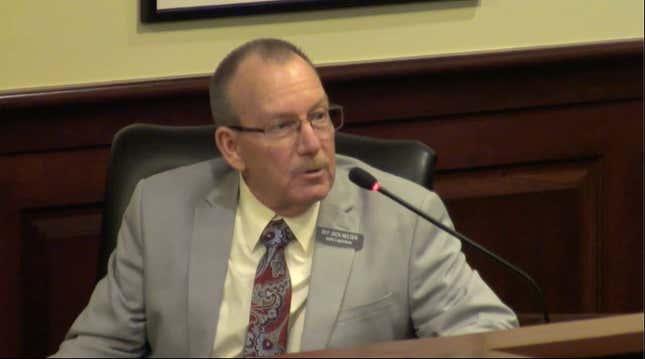 Idaho Rep. Jack Nelsen speaks on January 10, 2023.