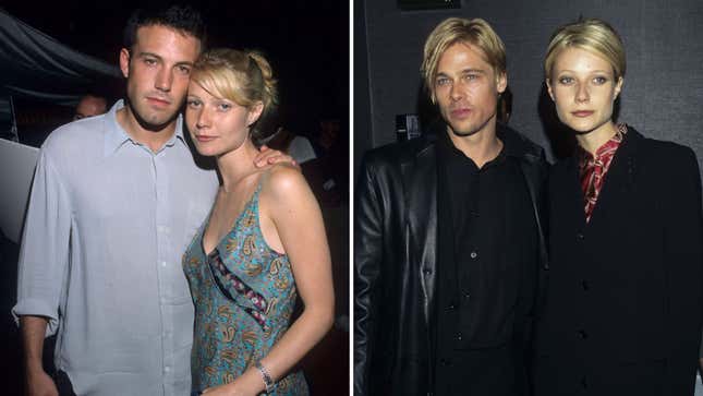 Image for article titled Gwyneth Paltrow Assesses Ben Affleck and Brad Pitt's Bedroom Skills, 25 Years Later