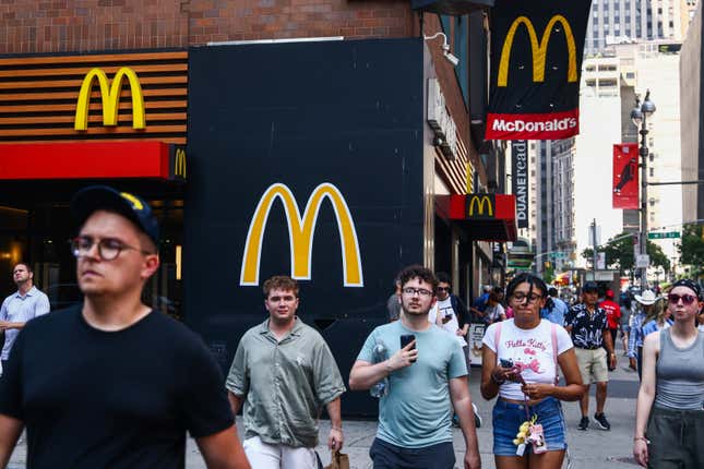 McDonald’s à Manhattan, New York, le 6 juillet 2024. 