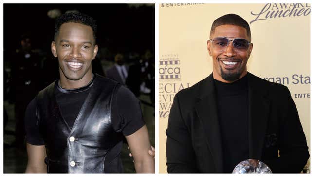 Jamie Foxx, 1994. Jamie Foxx, 2024.