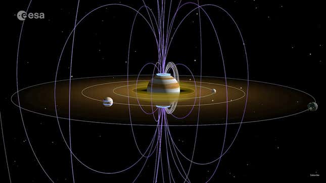 La magnetosfera de Júpiter.