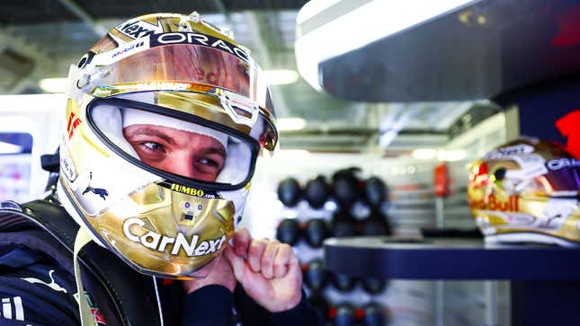 Max Verstappen of the Netherlands and Oracle Red Bull Racing prepares to drive in the garage during practice ahead of the F1 Grand Prix of Mexico at Autodromo Hermanos Rodriguez on October 28, 2022 in Mexico City.