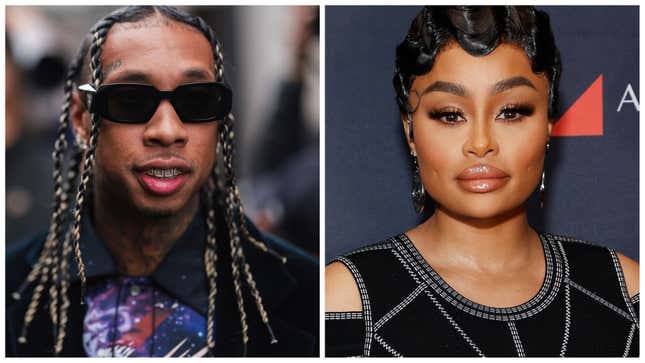 Tyga, left; Blac Chyna