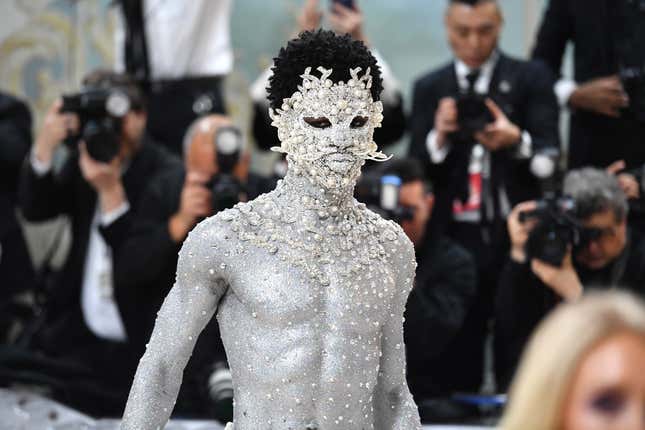 Lil Nas X attends The 2023 Met Gala Celebrating “Karl Lagerfeld: A Line Of Beauty” at The Metropolitan Museum of Art on May 01, 2023 in New York City. 