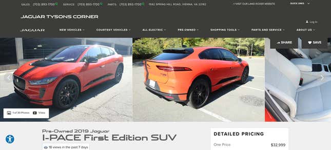 Image for article titled You Can Get A $90,000 Jaguar I-Pace For Less Than A Toyota Camry