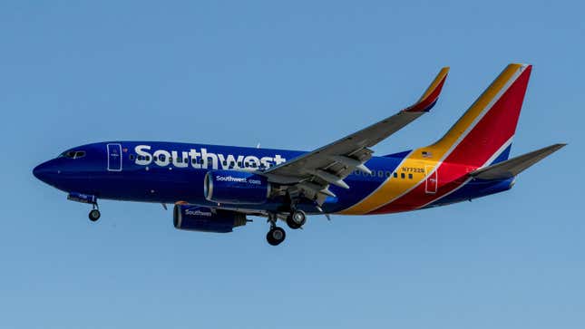 Un avion de Southwest Airlines