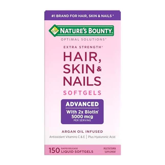 Image for article titled Nature&#39;s Bounty Advanced Hair, Now 60% Off