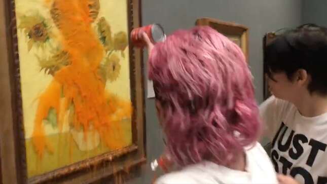 If You're Going to Vandalize World-Renowned Art, at Least Make It Count