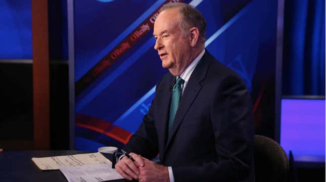 Image for article titled What's That Gross, Wet Sound? Bill O'Reilly Slithering Back on to TV, of Course