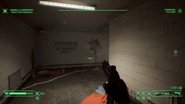 A screenshot shows RoboCop holding a gun in a hallway. 